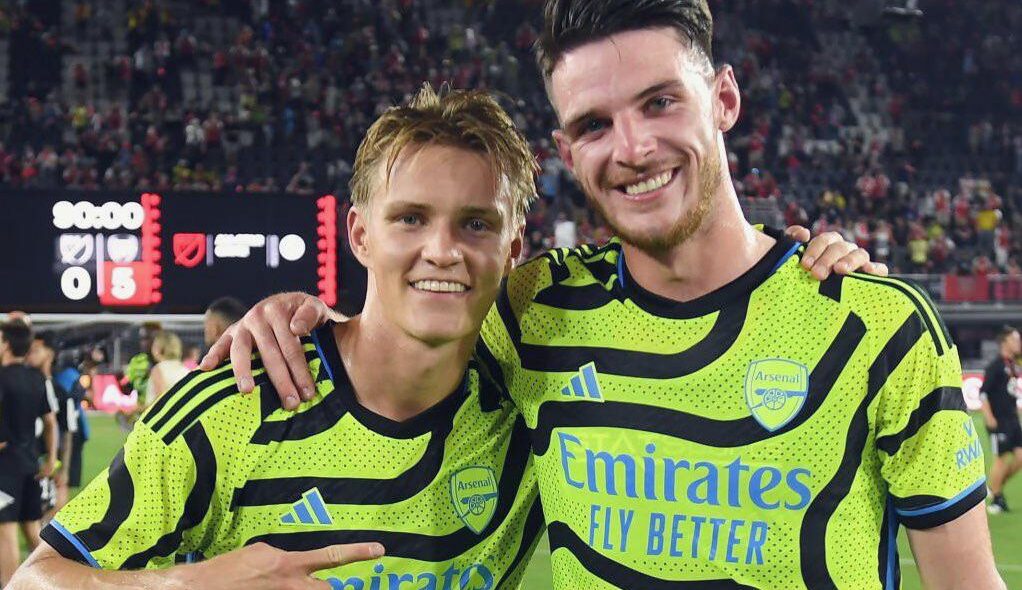 Martin Odegaard Responds After Arsenal Legend Calls For Declan Rice To Be Captain Martin Odegaard Responds After Arsenal Legend Calls For Declan Rice To Be Captain