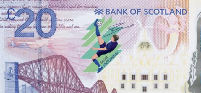 New £20 Note Inspired By Scott McTominay’s Iconic Overhead-kick